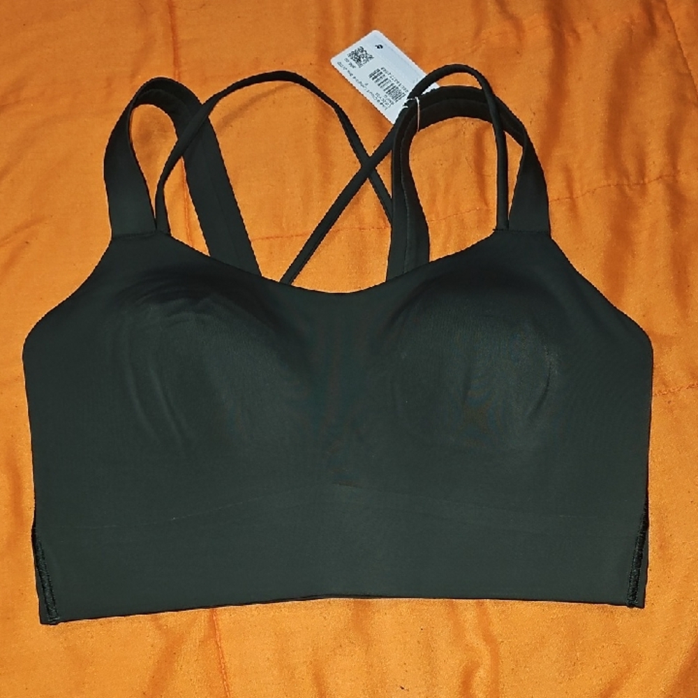 Lululemon Like A Cloud Longline Bra D/DD Sz 6!! RAINFOREST GREEN! RNFG, Nwts!!